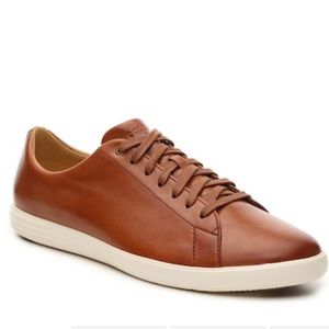Cole Haan Grand Crosscourt II Leather Sneaker, tan/cognac, women’s size 9, NWT